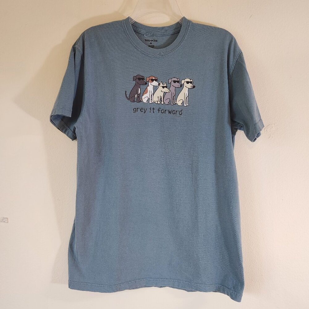 Bluegray Teddy the Dog SS Grey It Forward Tshirt Med New, No Tags 100% Cotton